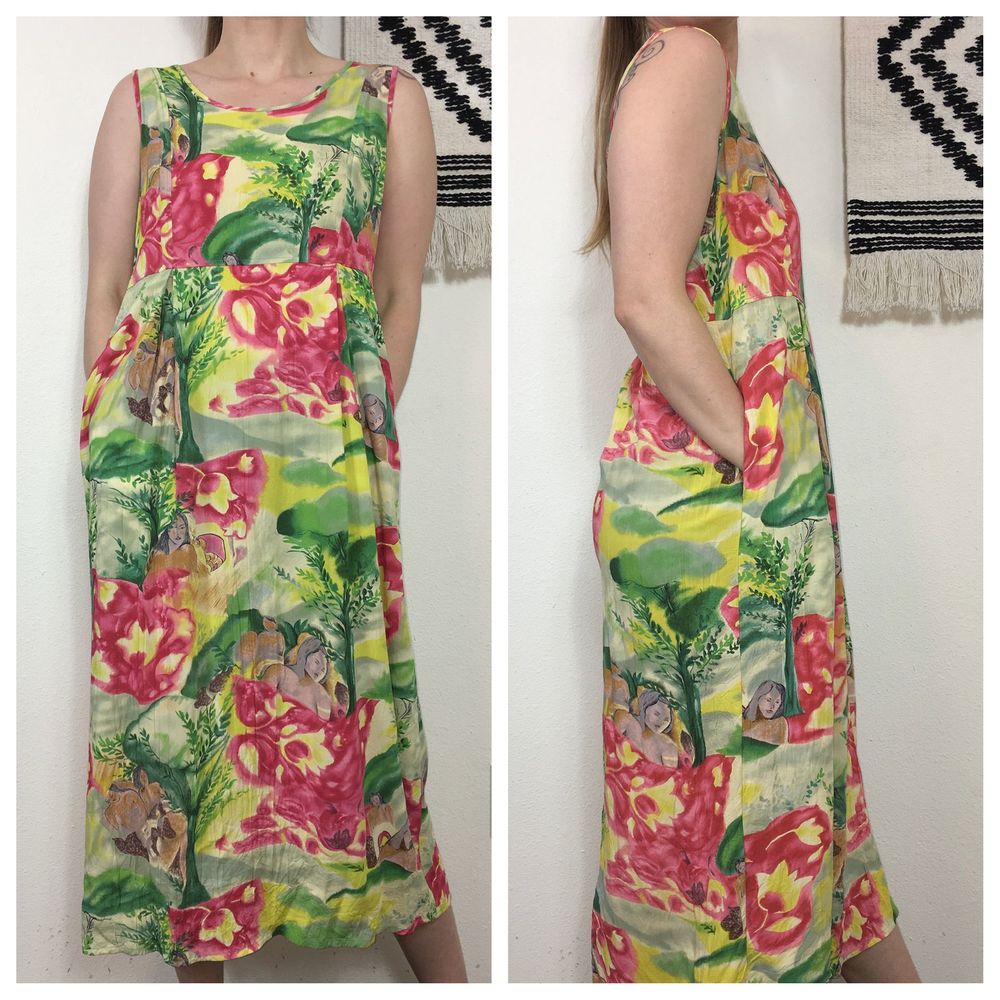 Jams World Maxi Dress Hawaiian Gaughan Sleevless